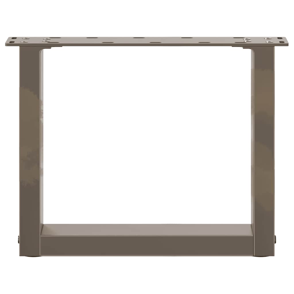 Coffee table legs U-shape 2 pcs. Natural steel 40x(30-31) cm steel