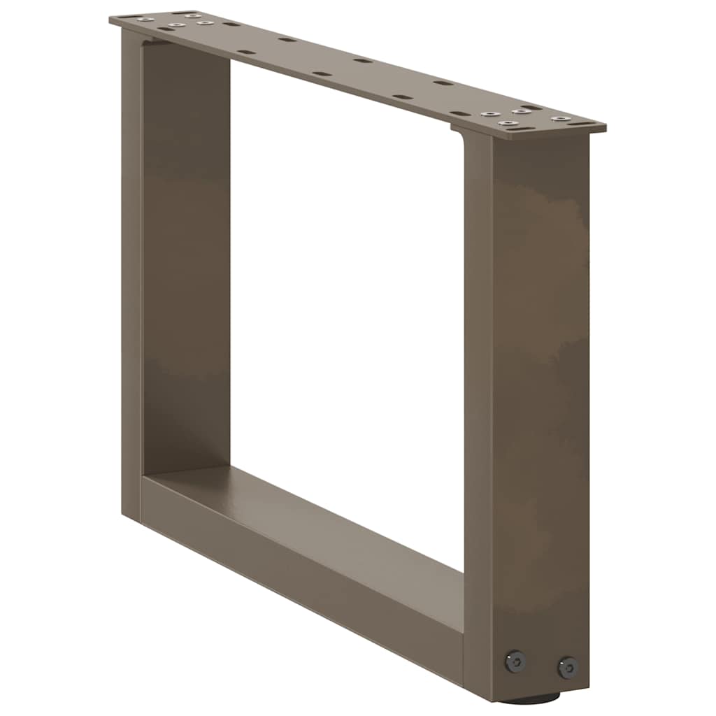 Coffee table legs U-shape 2 pcs. Natural steel 50x(30-31) cm steel