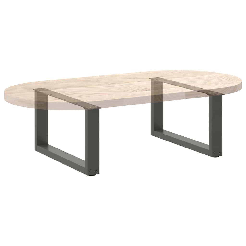 Coffee table legs U-shape 2 pcs. Anthracite 60x(30-31) cm steel