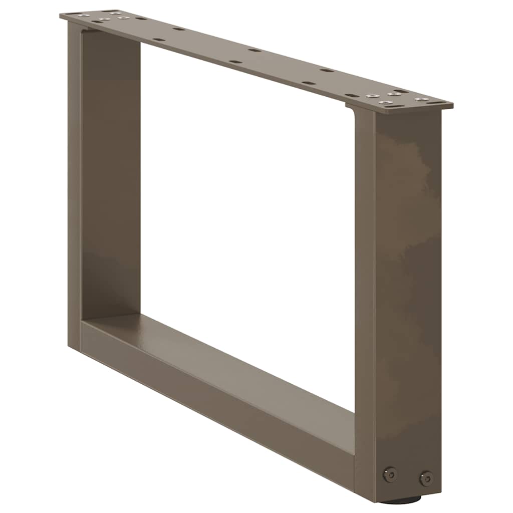 Coffee table legs U-shape 2 pcs. Natural steel 60x(30-31) cm steel