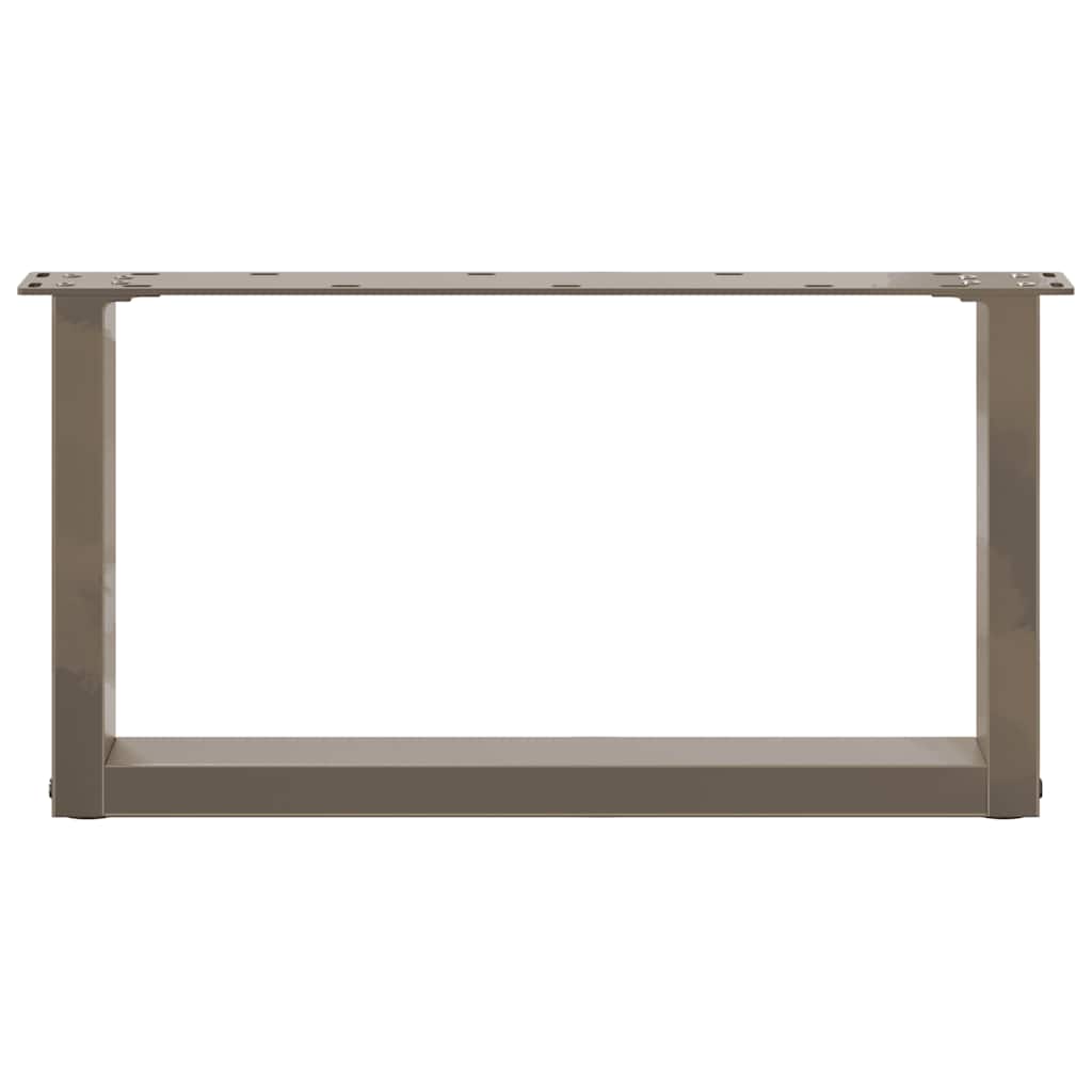 Coffee table legs U-shape 2 pcs. Natural steel 60x(30-31) cm steel