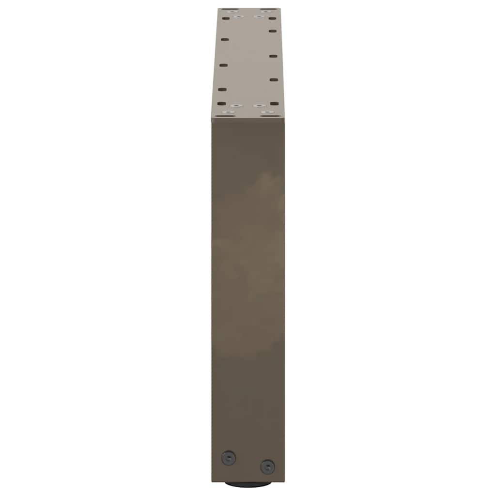 Coffee table legs U-shape 2 pcs. Natural steel 60x(30-31) cm steel