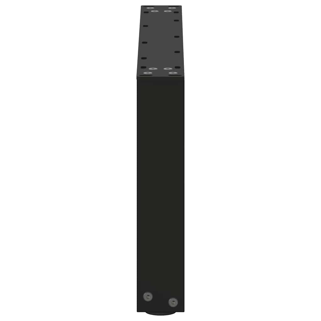 Coffee table legs U-shape 2 pcs. Black 70x(30-31) cm steel