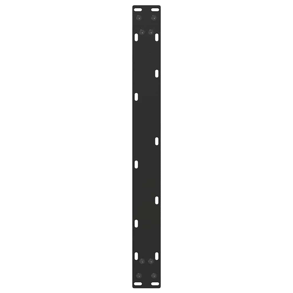 Coffee table legs U-shape 2 pcs. Black 70x(30-31) cm steel