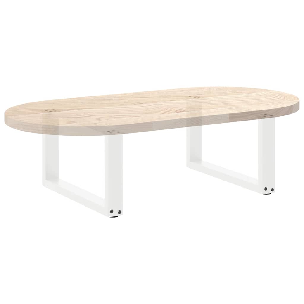 Coffee table legs U-shape 2 pcs. White 70x(30-31) cm steel