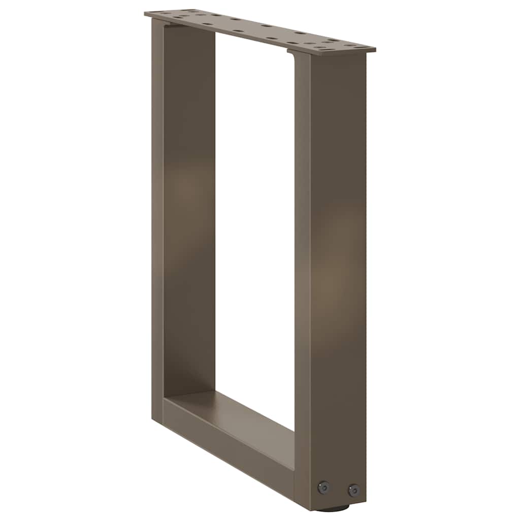 Coffee table legs U-shape 2 pcs. Natural steel 28x(42-43) cm steel