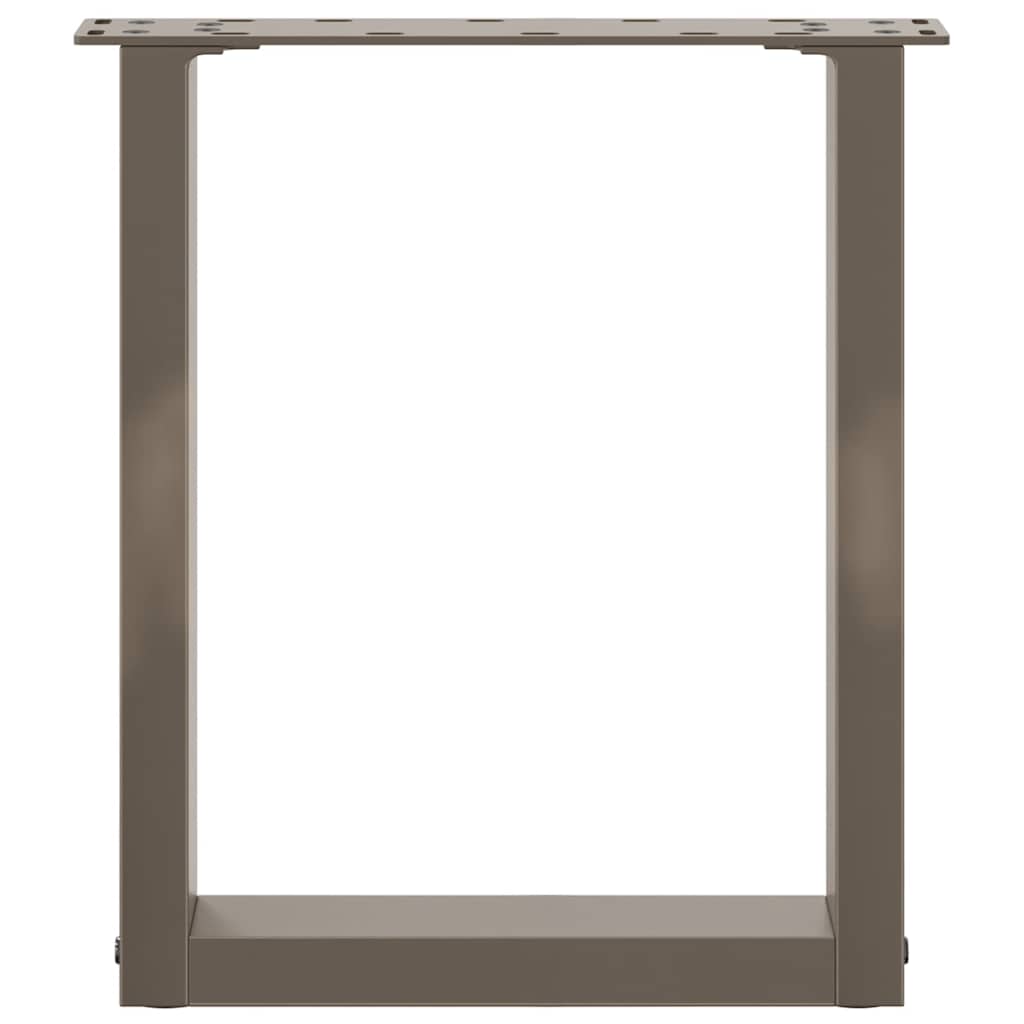 Coffee table legs U-shape 2 pcs. Natural steel 28x(42-43) cm steel