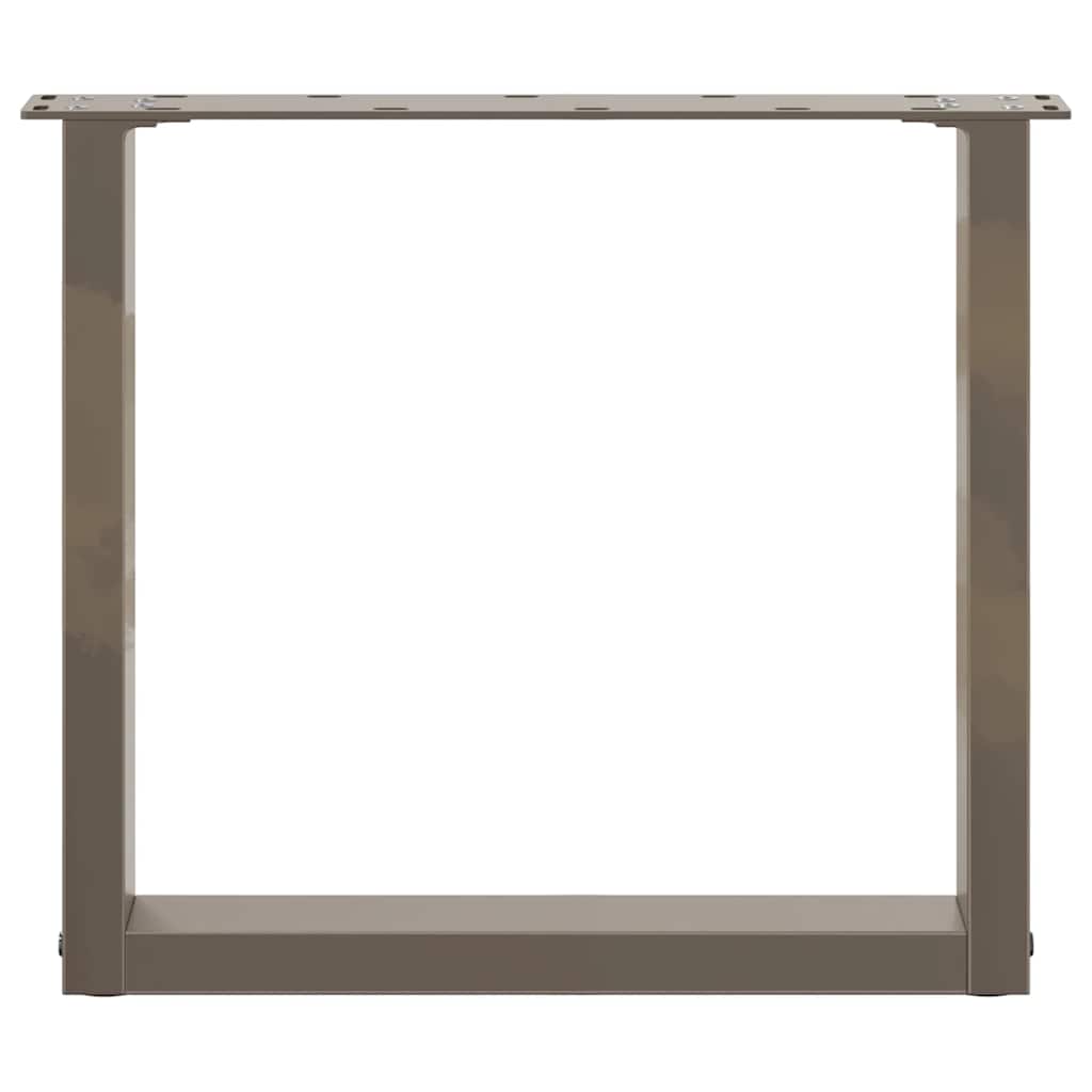 Coffee table legs U-shape 2 pcs. Natural steel 50x(42-43) cm steel