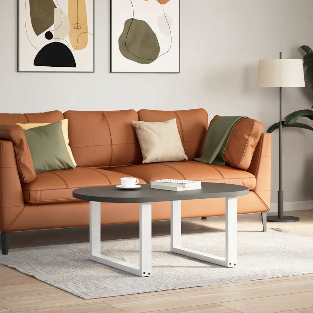 Coffee table legs U-shape 2 pcs. White 60x(42-43) cm steel