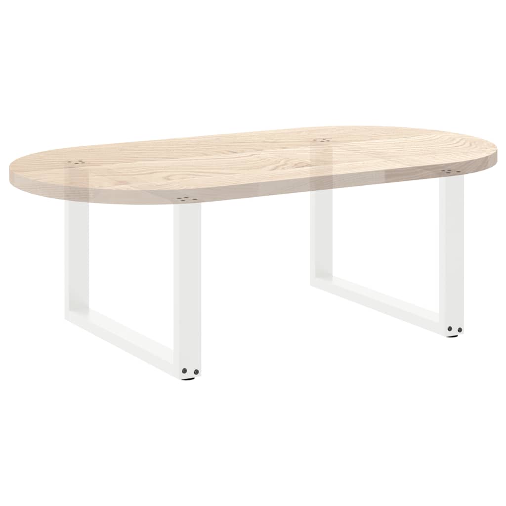 Coffee table legs U-shape 2 pcs. White 60x(42-43) cm steel