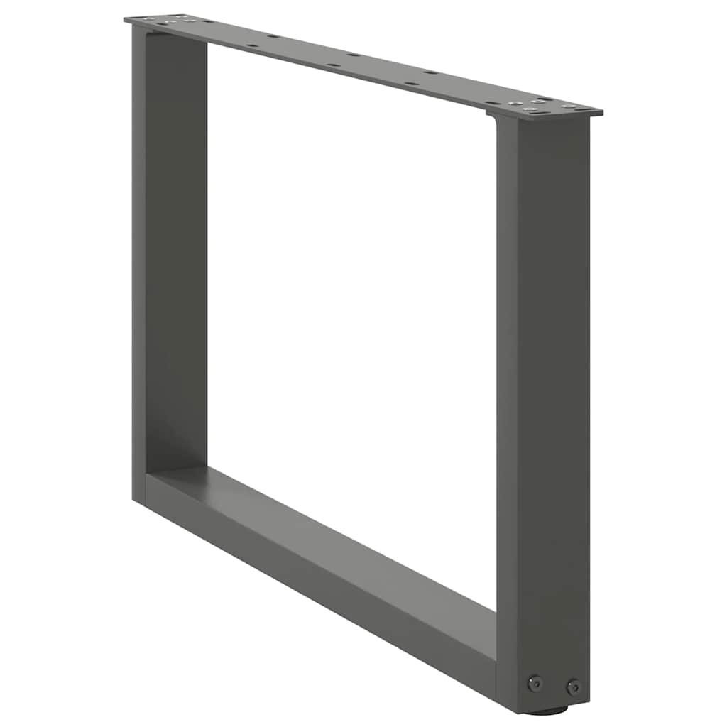 Coffee table legs U-shape 2 pcs. Anthracite 60x(42-43) cm steel
