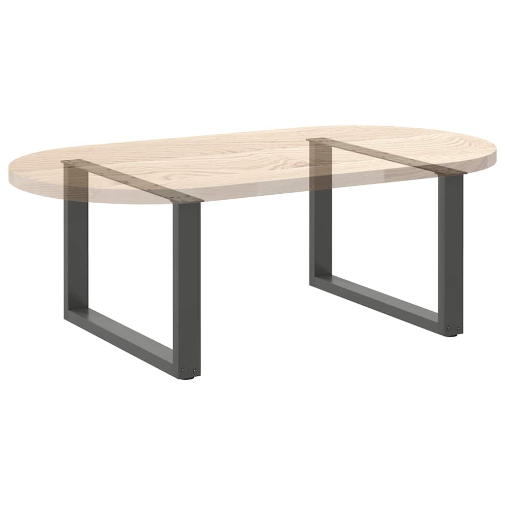 Coffee table legs U-shape 2 pcs. Anthracite 60x(42-43) cm steel