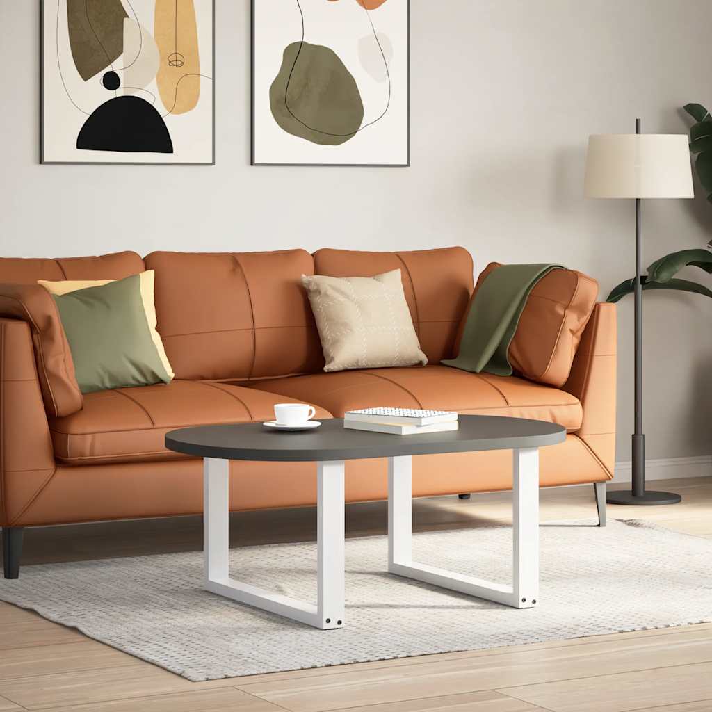 Coffee table legs U-shape 2 pcs. White 70x(42-43) cm steel