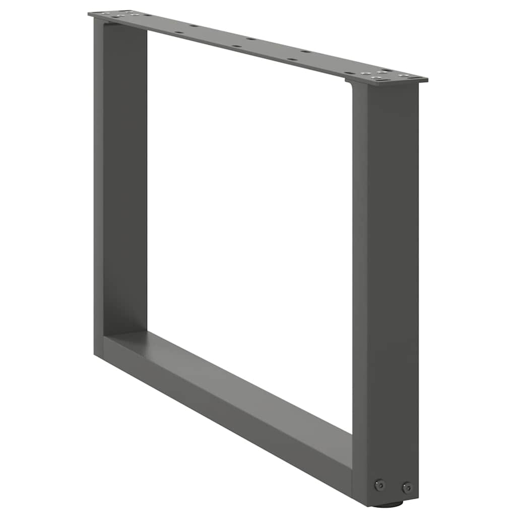 Coffee table legs U-shape 2 pcs. Anthracite 70x(42-43) cm steel