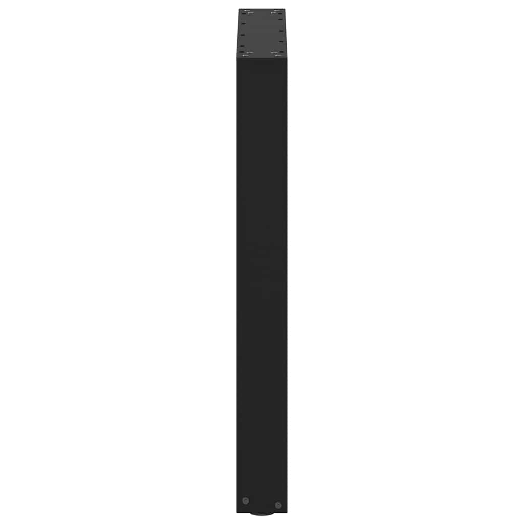 Dining table legs U-shape 2 pcs. Black 60x(72-73) cm steel
