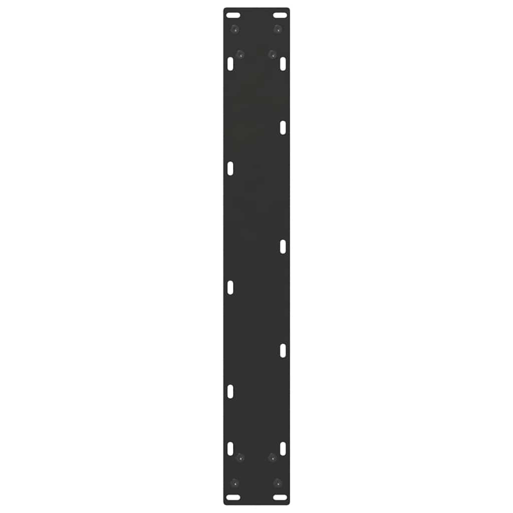 Dining table legs U-shape 2 pcs. Black 60x(72-73) cm steel