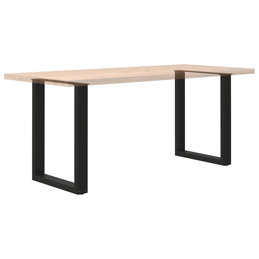 Dining table legs U-shape 2 pcs. Black 60x(72-73) cm steel