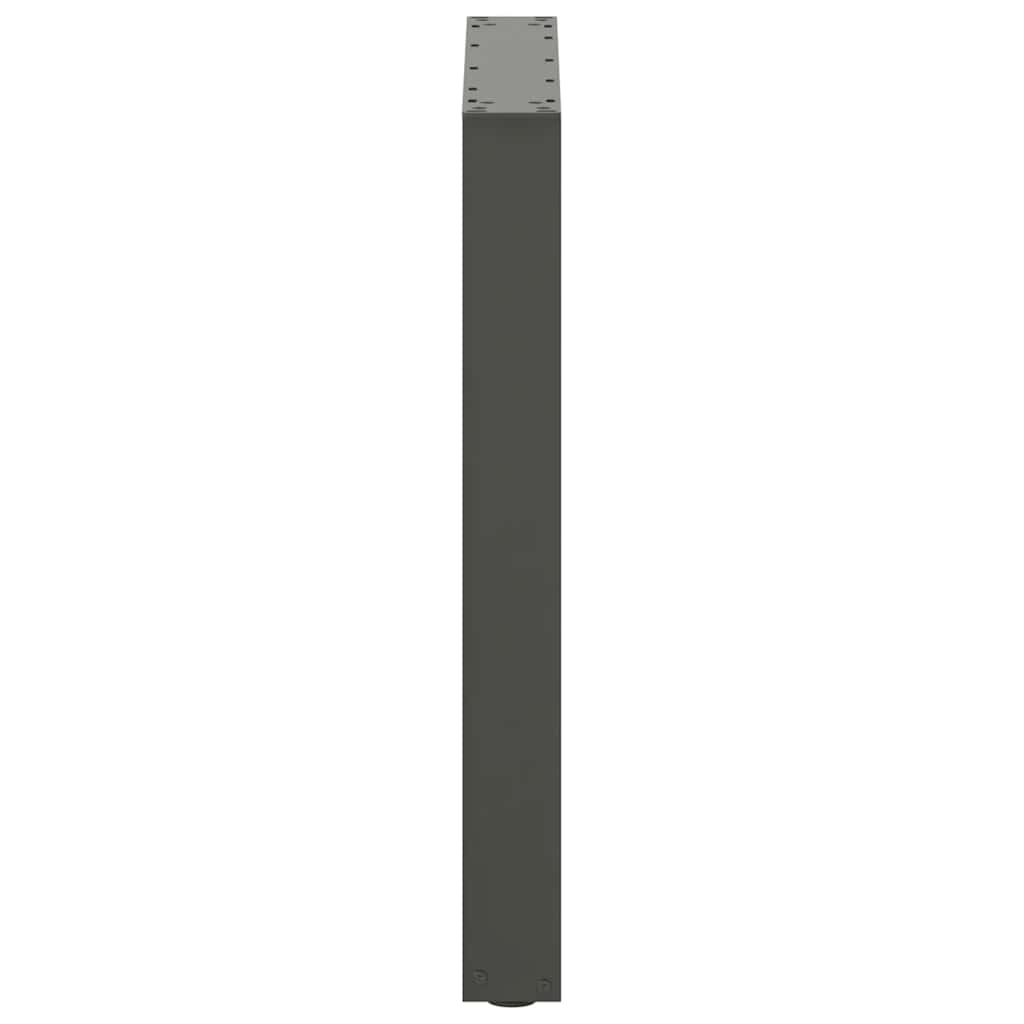 Dining table legs U-shape 2 pcs. Anthracite 60x(72-73) cm steel