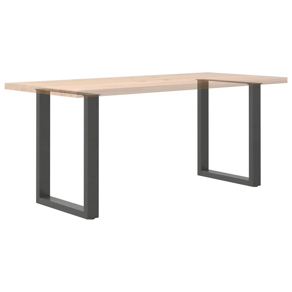 Dining table legs U-shape 2 pcs. Anthracite 60x(72-73) cm steel