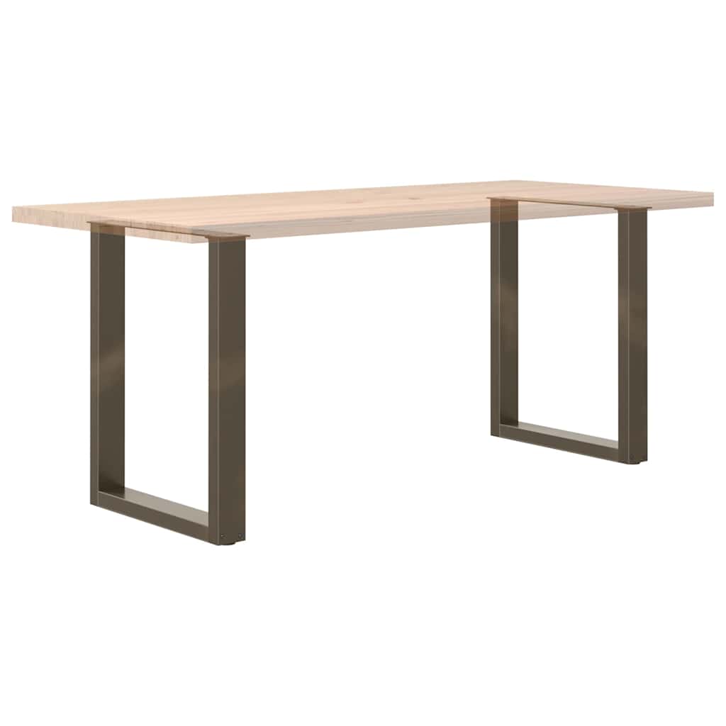 Dining table legs U-shape 2 pcs. Natural steel 60x(72-73) cm steel