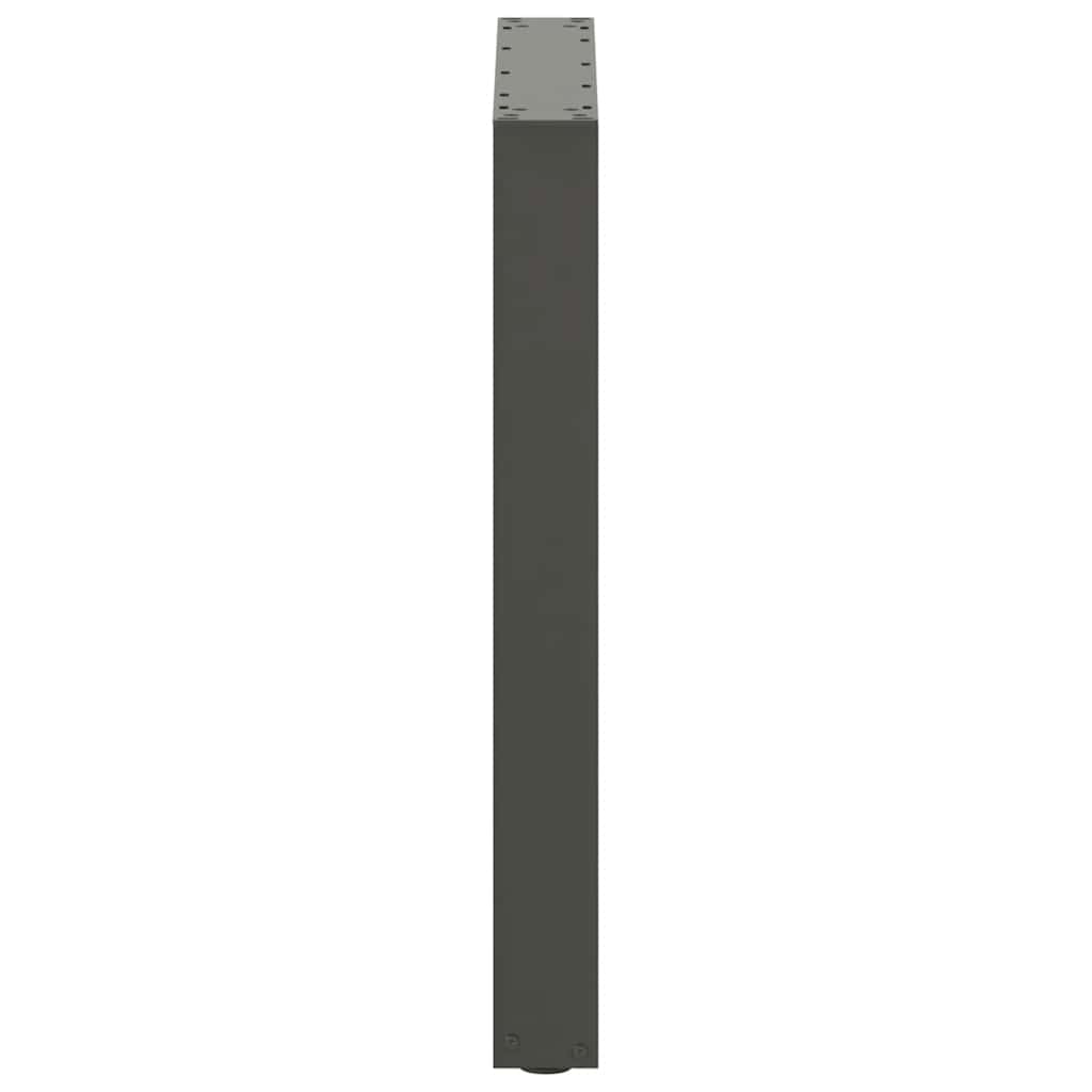 Dining table legs U-shape 2 pcs. Anthracite 70x(72-73) cm steel