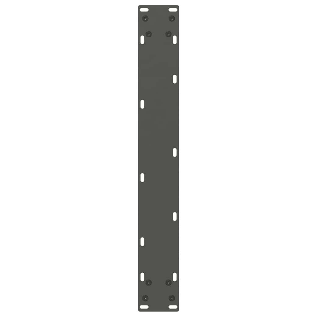 Dining table legs U-shape 2 pcs. Anthracite 70x(72-73) cm steel