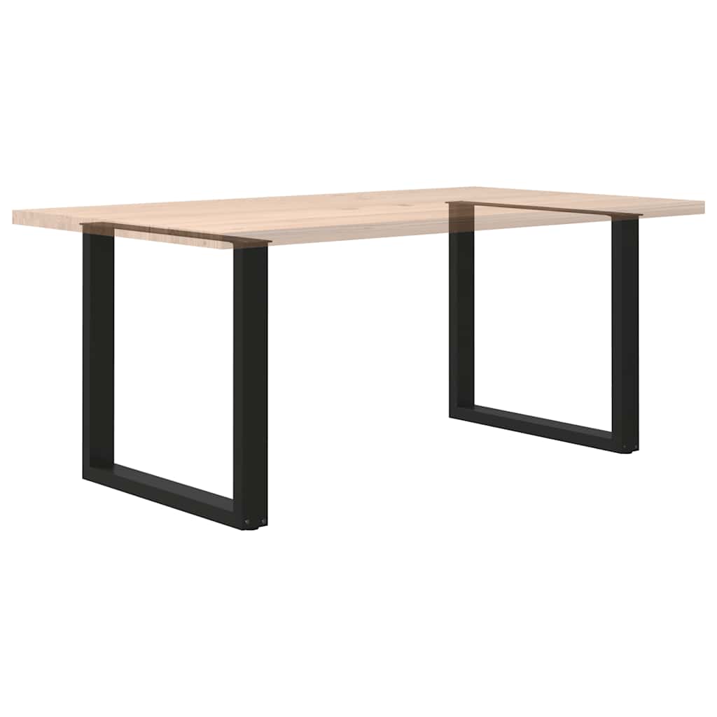 Dining table legs U-shape 2 pcs. Black 80x(72-73) cm steel