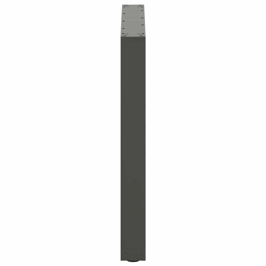 Dining table legs U-shape 2 pcs. Anthracite 80x(72-73) cm steel