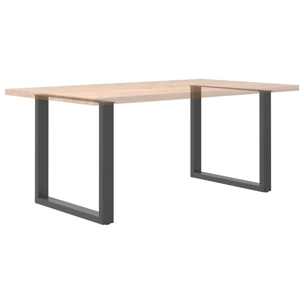 Dining table legs U-shape 2 pcs. Anthracite 80x(72-73) cm steel