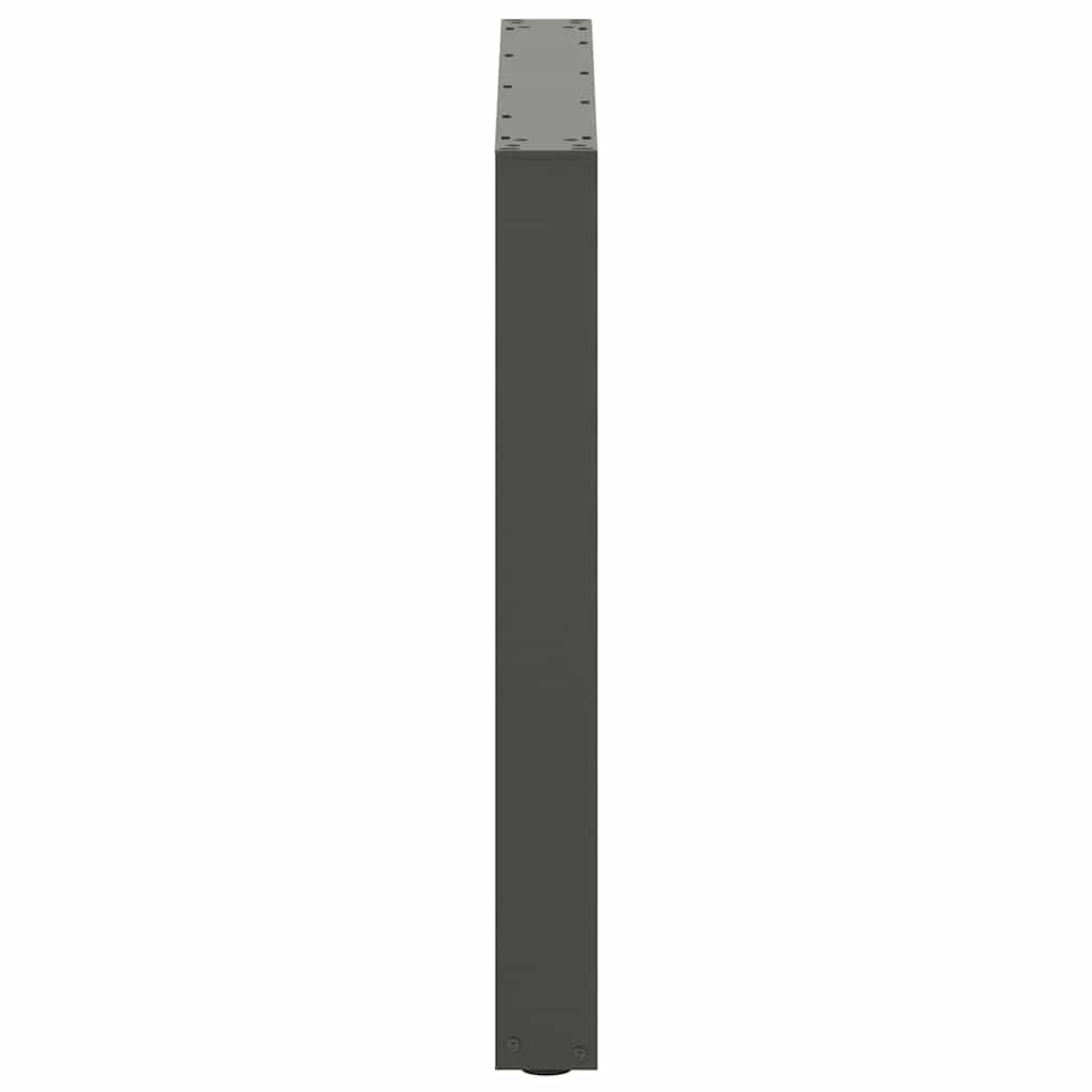 Dining table legs U-shape 2 pcs. Anthracite 90x(72-73) cm steel