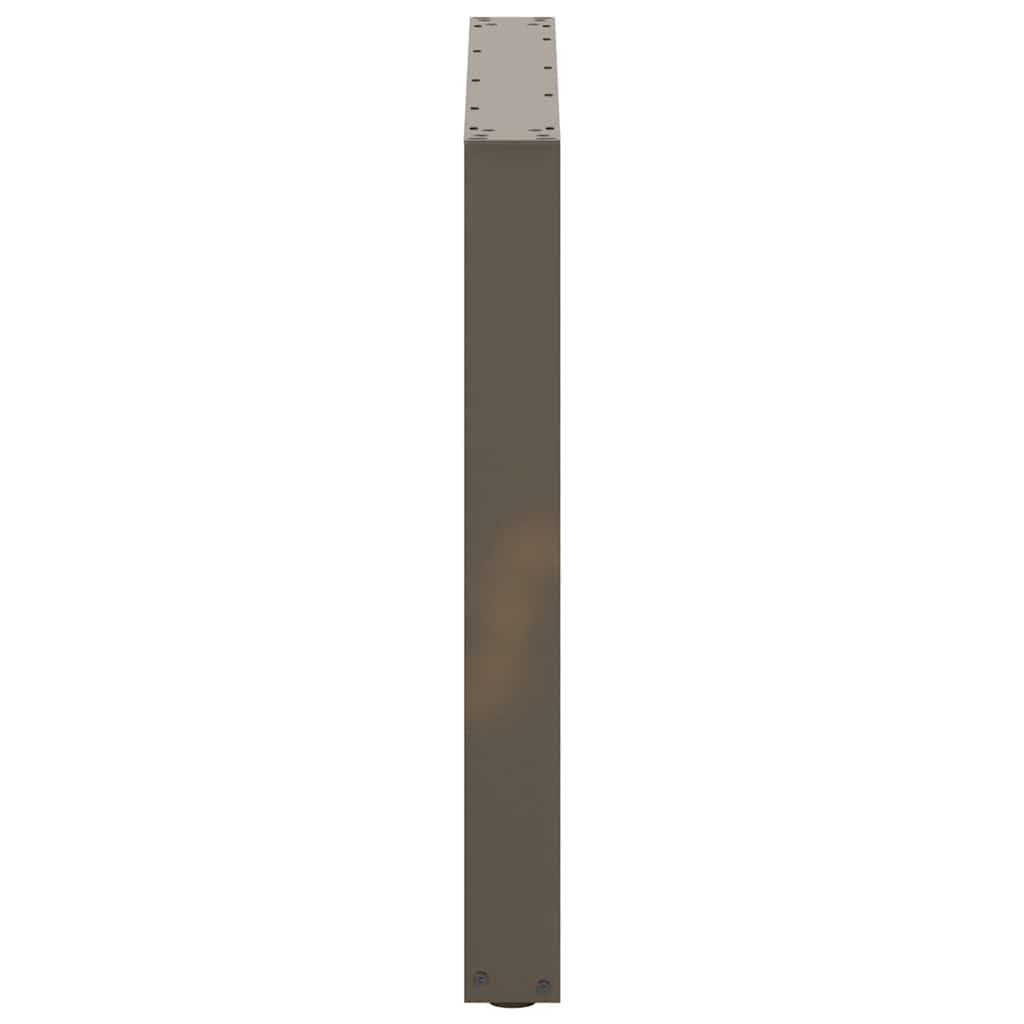 Dining table legs U-shape 2 pcs. Natural steel 90x(72-73) cm steel