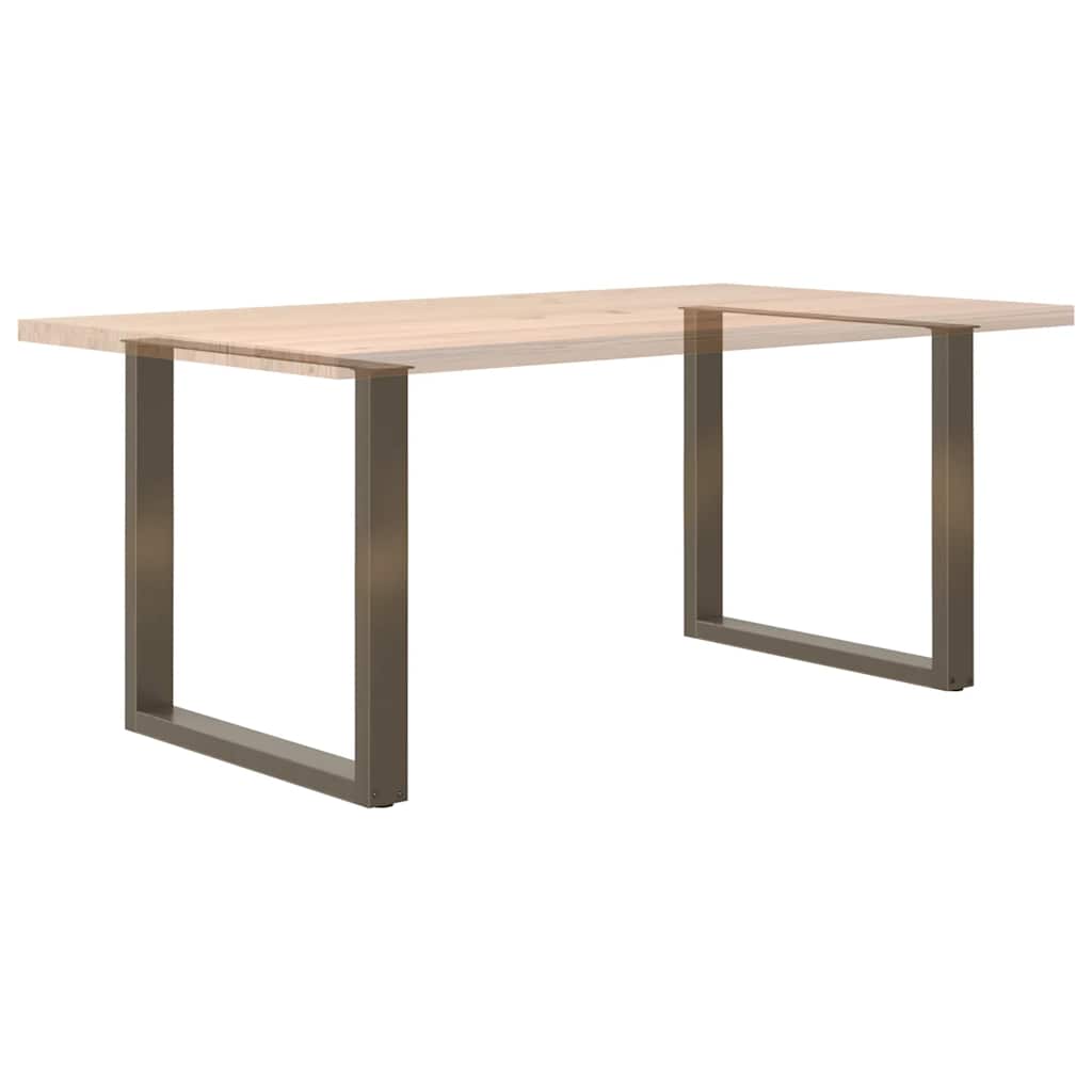 Dining table legs U-shape 2 pcs. Natural steel 90x(72-73) cm steel