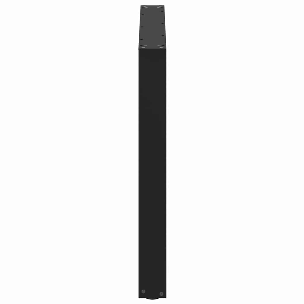 Dining table legs U-shape 2 pcs. Black 100x(72-73) cm steel