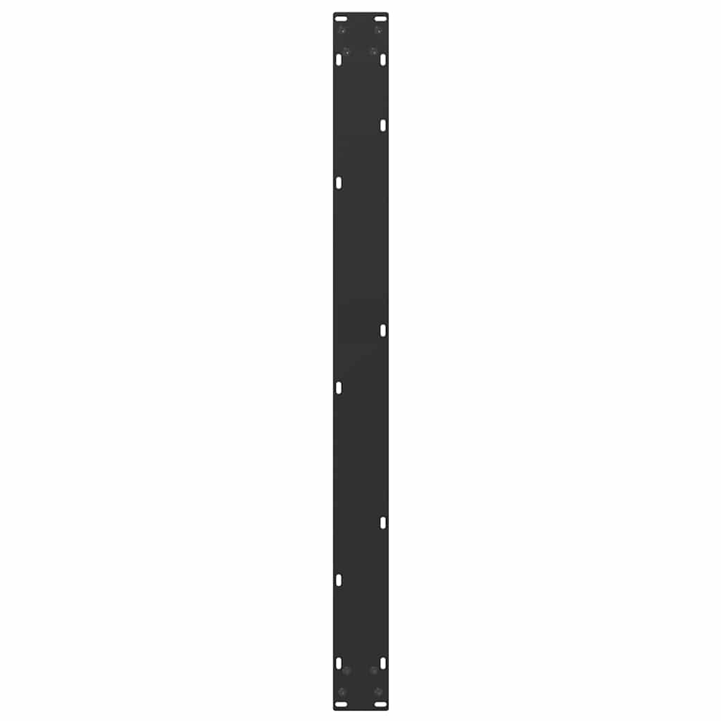 Dining table legs U-shape 2 pcs. Black 100x(72-73) cm steel