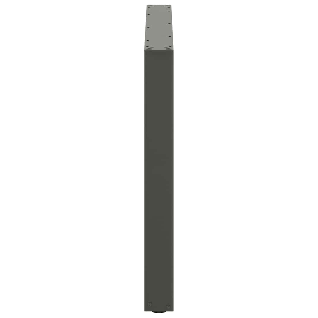 Dining table legs U-shape 2 pcs. Anthracite 100x(72-73) cm steel