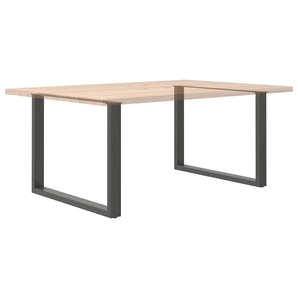 Dining table legs U-shape 2 pcs. Anthracite 100x(72-73) cm steel