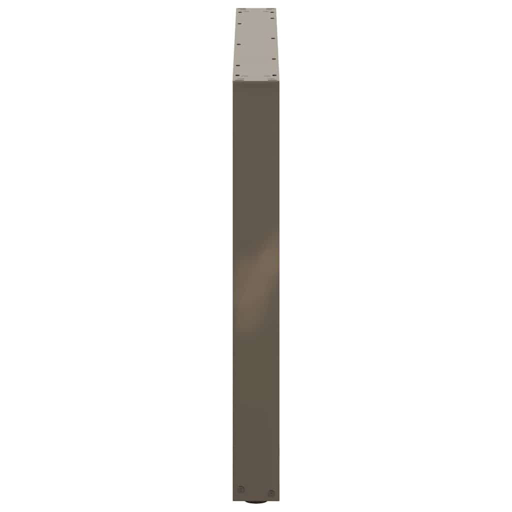 Dining table legs U-shape 2 pcs. Natural steel 100x(72-73) cm steel