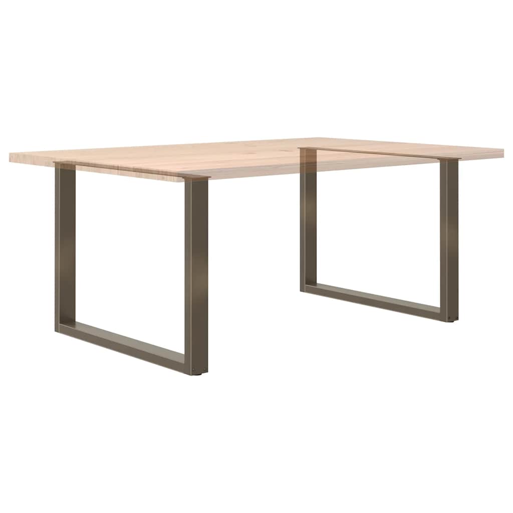 Dining table legs U-shape 2 pcs. Natural steel 100x(72-73) cm steel