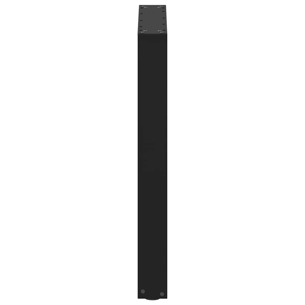 Dining table legs U-shape 3 pcs. Black 70x(72-73) cm steel