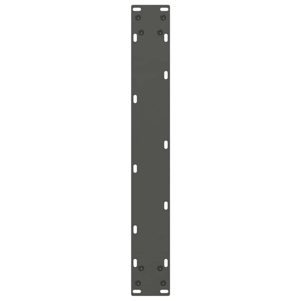 Dining table legs U-shape 3 pcs. Anthracite 70x(72-73) cm steel