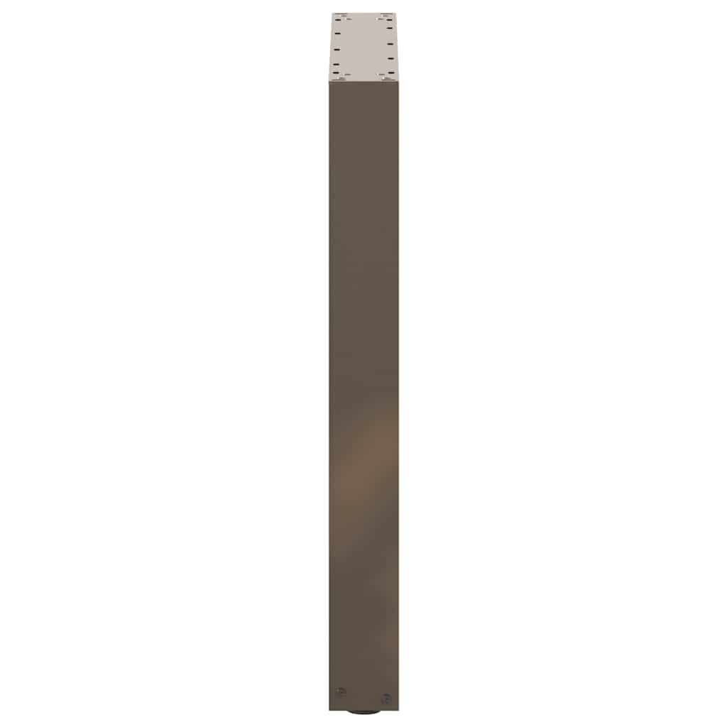 Esstischbeine U-Form 3 Stk. Naturstahl 70x(72-73) cm Stahl