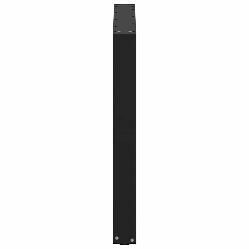 Dining table legs U-shape 3 pcs. Black 80x(72-73) cm steel