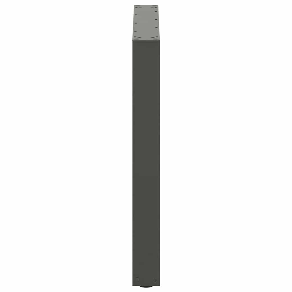 Dining table legs U-shape 3 pcs. Anthracite 80x(72-73) cm steel