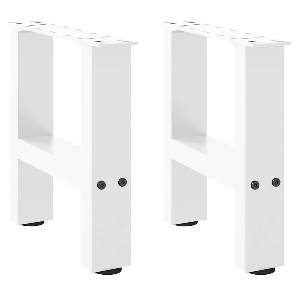 Coffee table legs white 2 pcs. 30x(30-31) cm steel