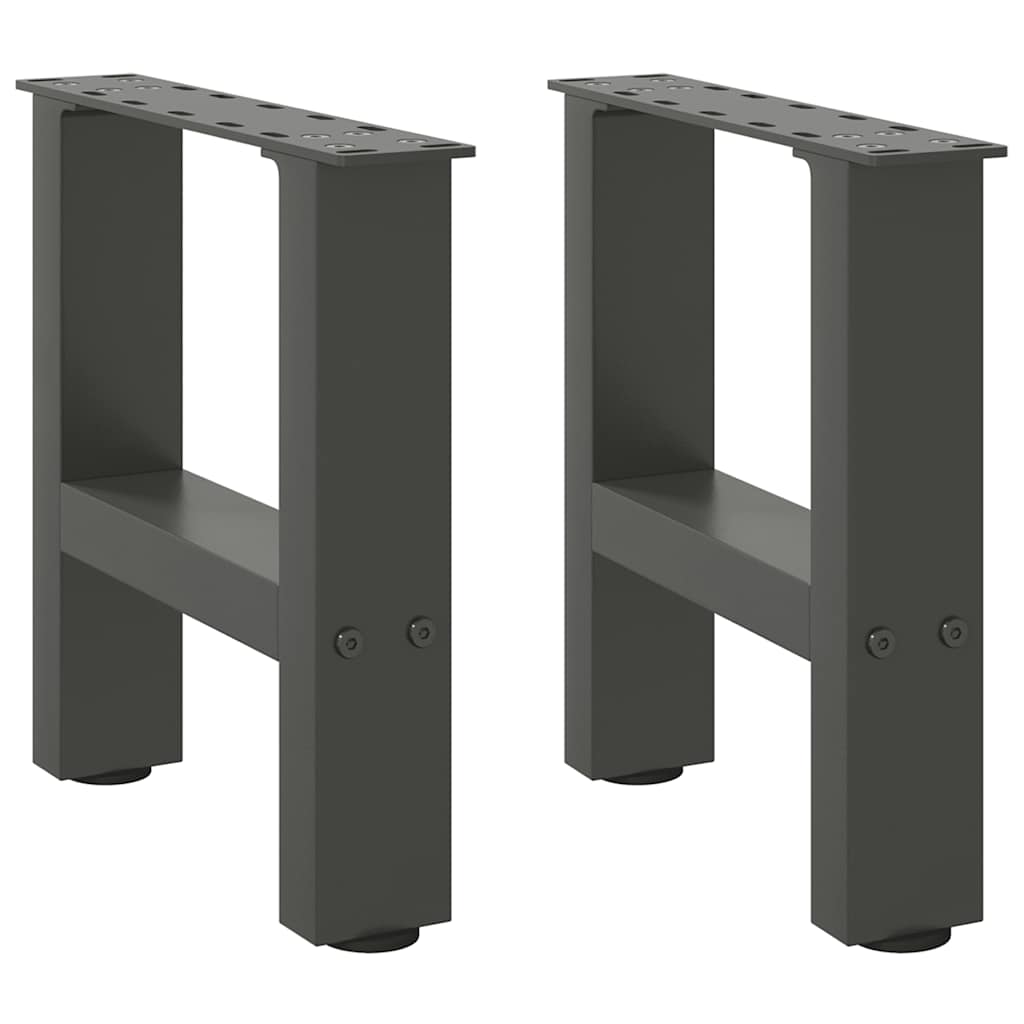 Coffee table legs anthracite 2 pcs. 30x(30-31) cm steel