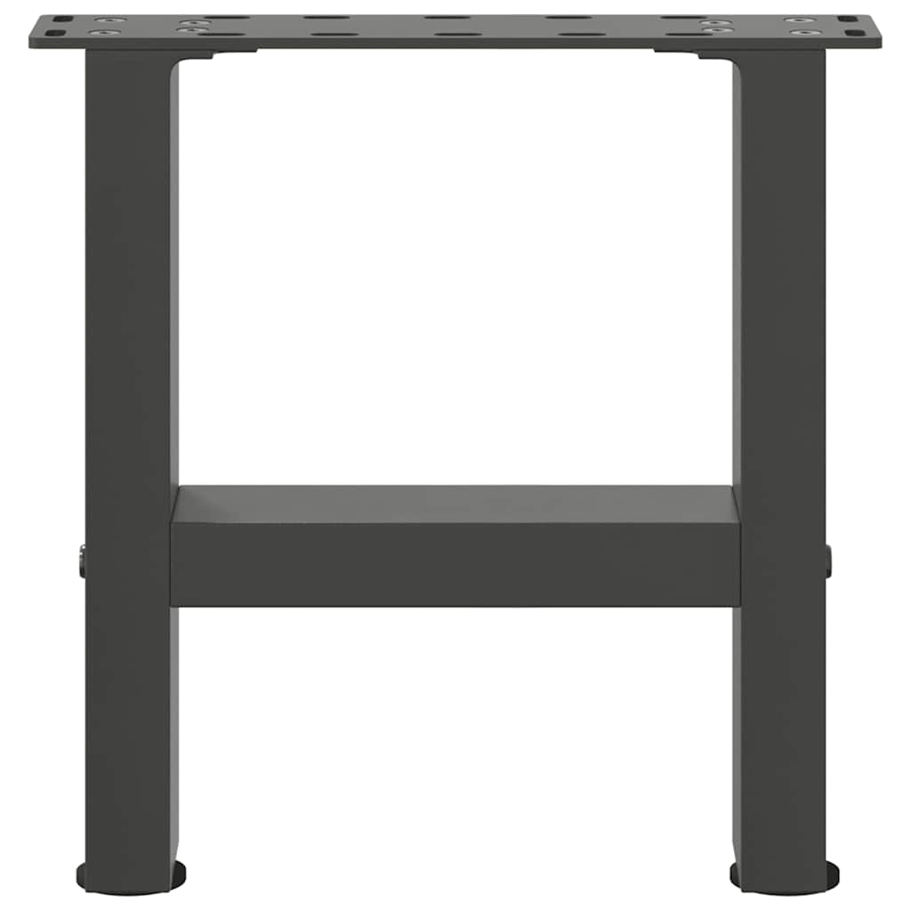 Coffee table legs anthracite 2 pcs. 30x(30-31) cm steel