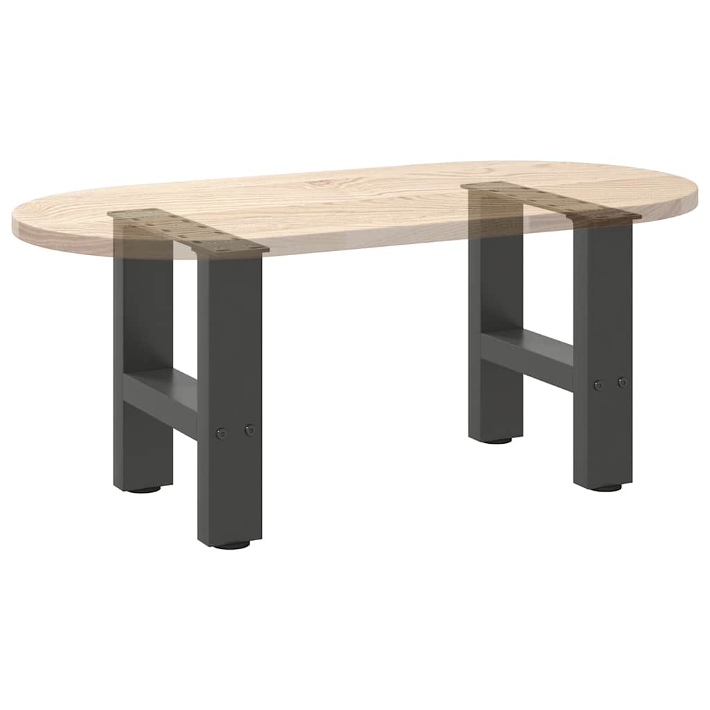 Coffee table legs anthracite 2 pcs. 30x(30-31) cm steel