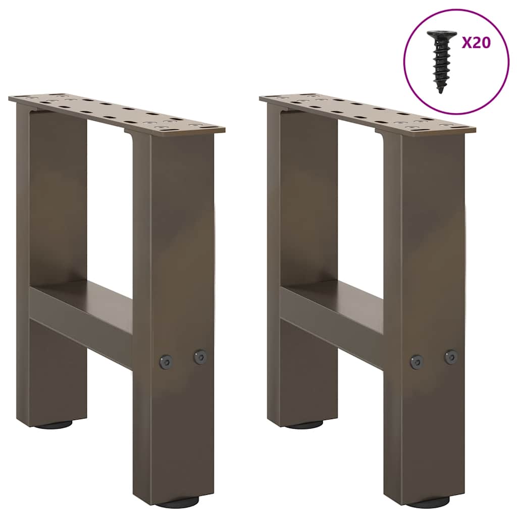 Coffee table legs natural steel 2 pcs. 40x(30-31) cm steel