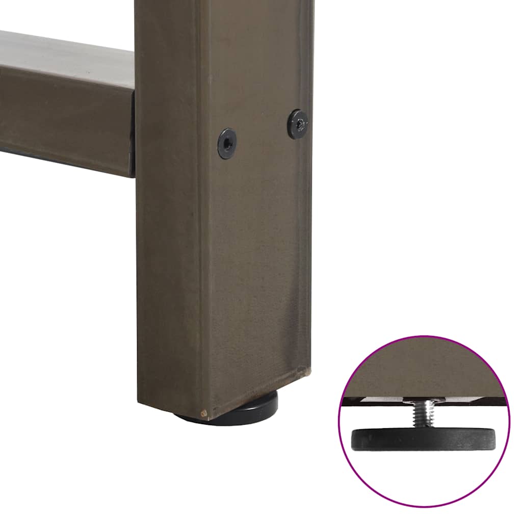 Coffee table legs natural steel 2 pcs. 40x(30-31) cm steel