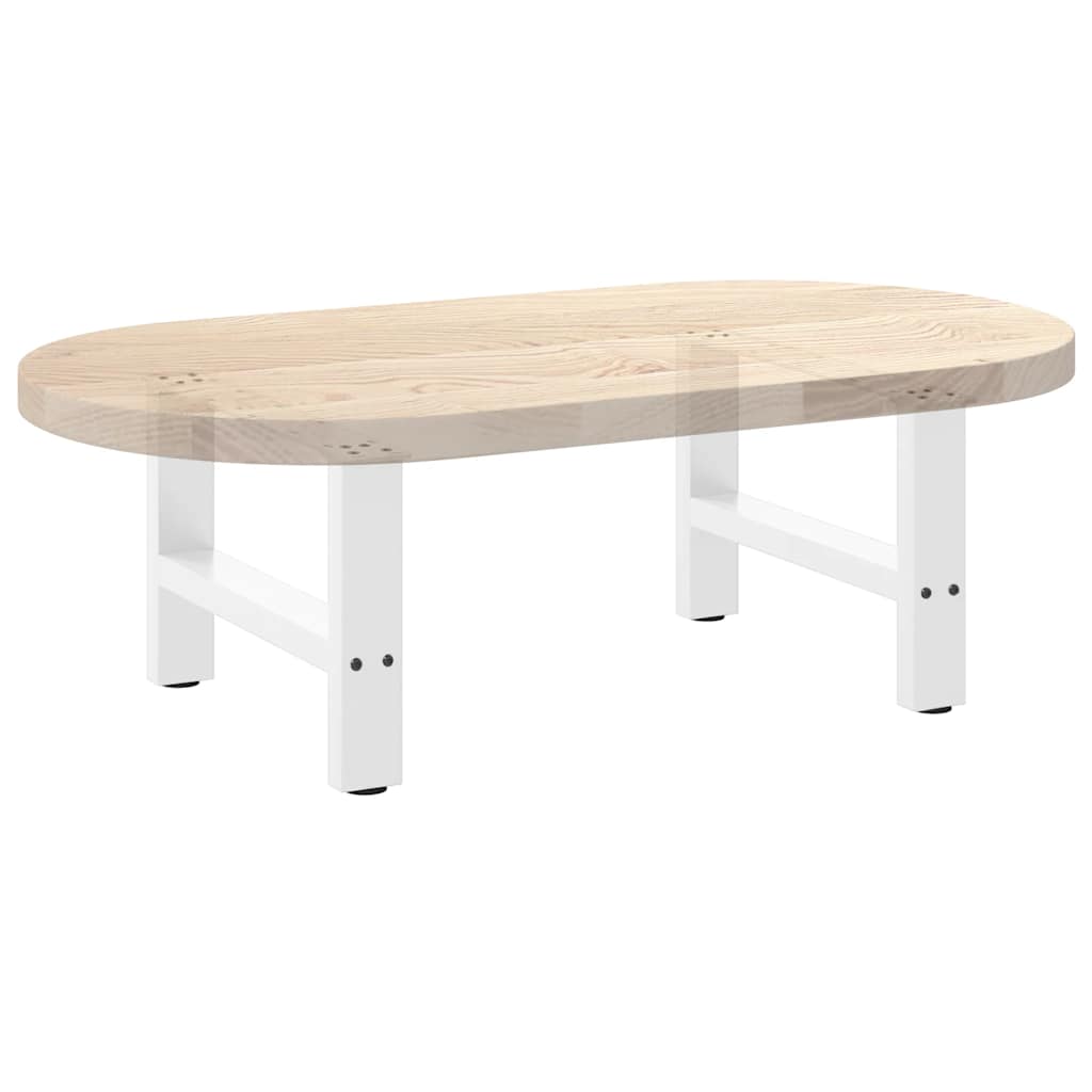 Coffee table legs white 2 pcs. 50x(30-31) cm steel
